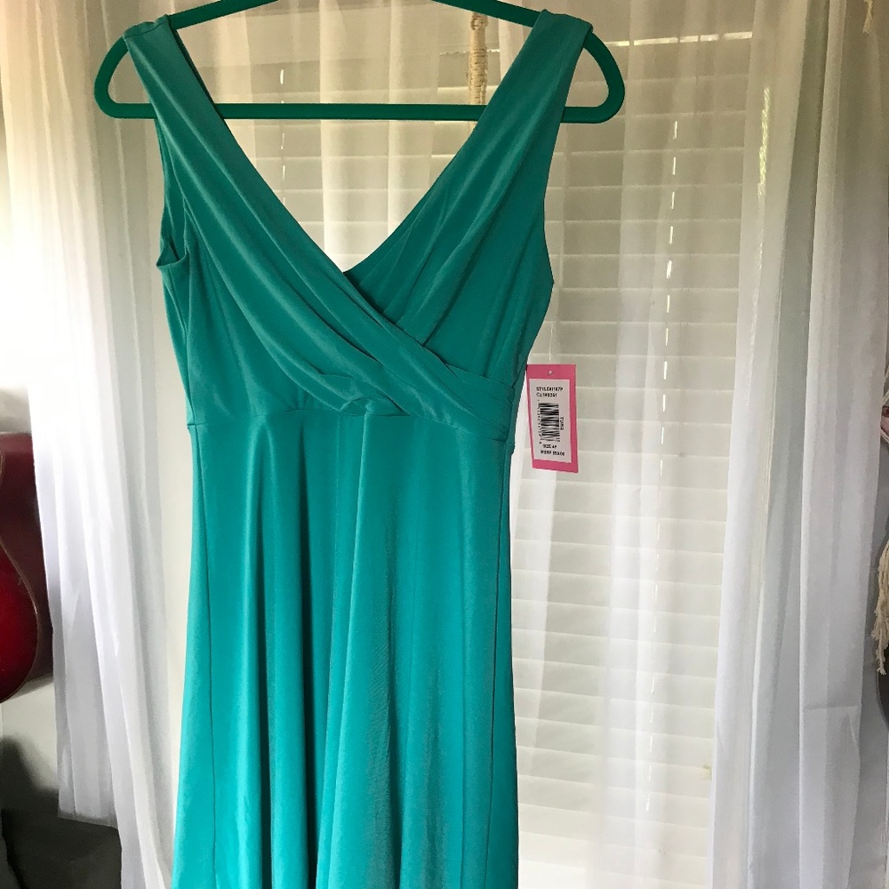 NWT Isaac Mizrahi Cocktail dress teal
